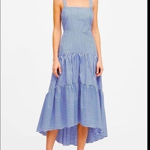 NWT Banana Republic Tiered Maxi Poplin Cotton Dress
